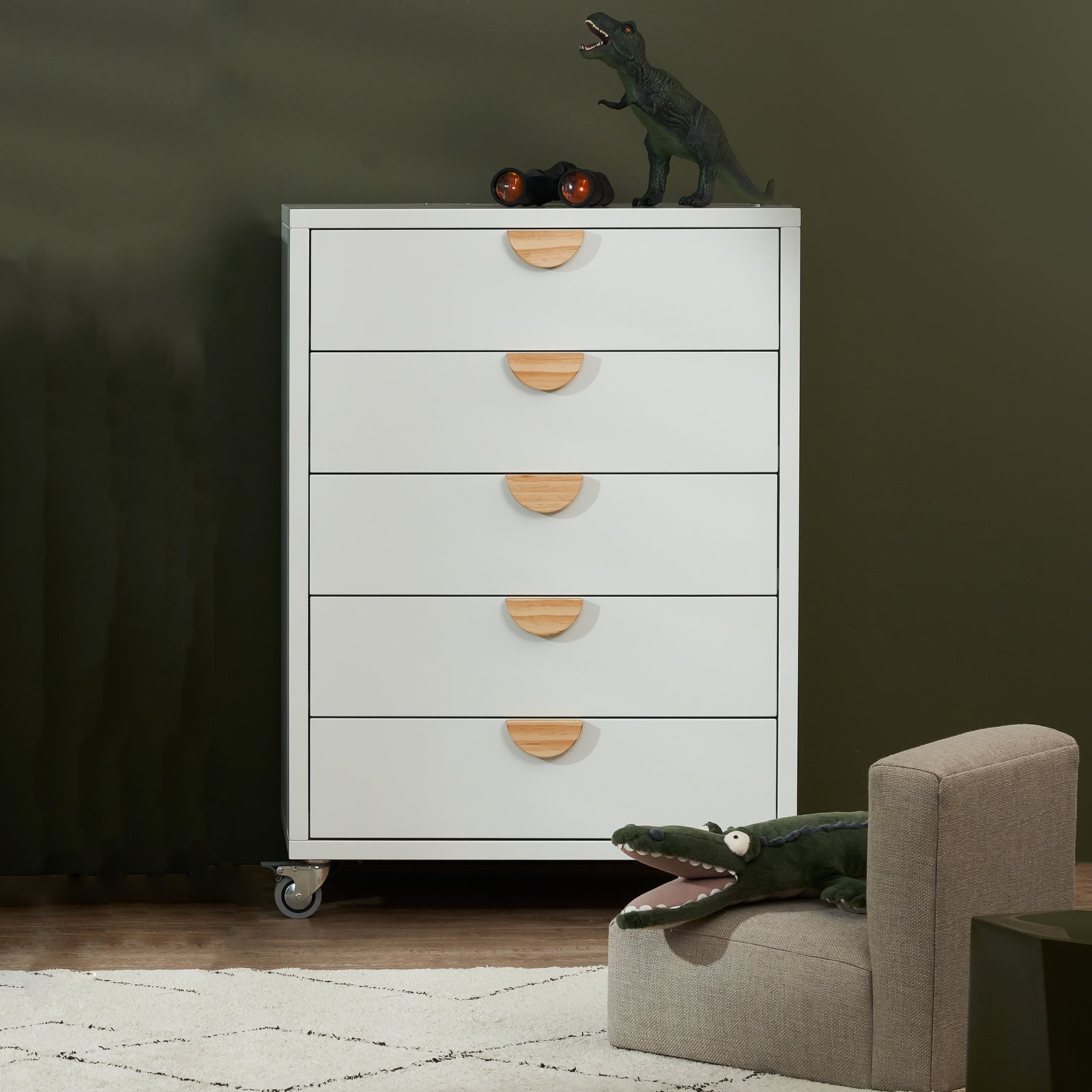 CHESTYboy 1 Bay 5 High RileyMeluka Furniture by Danske Mobler