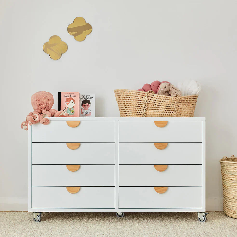 CHESTYboy drawers styled in a family bedroom – timeless slow-living furniture by Meluka