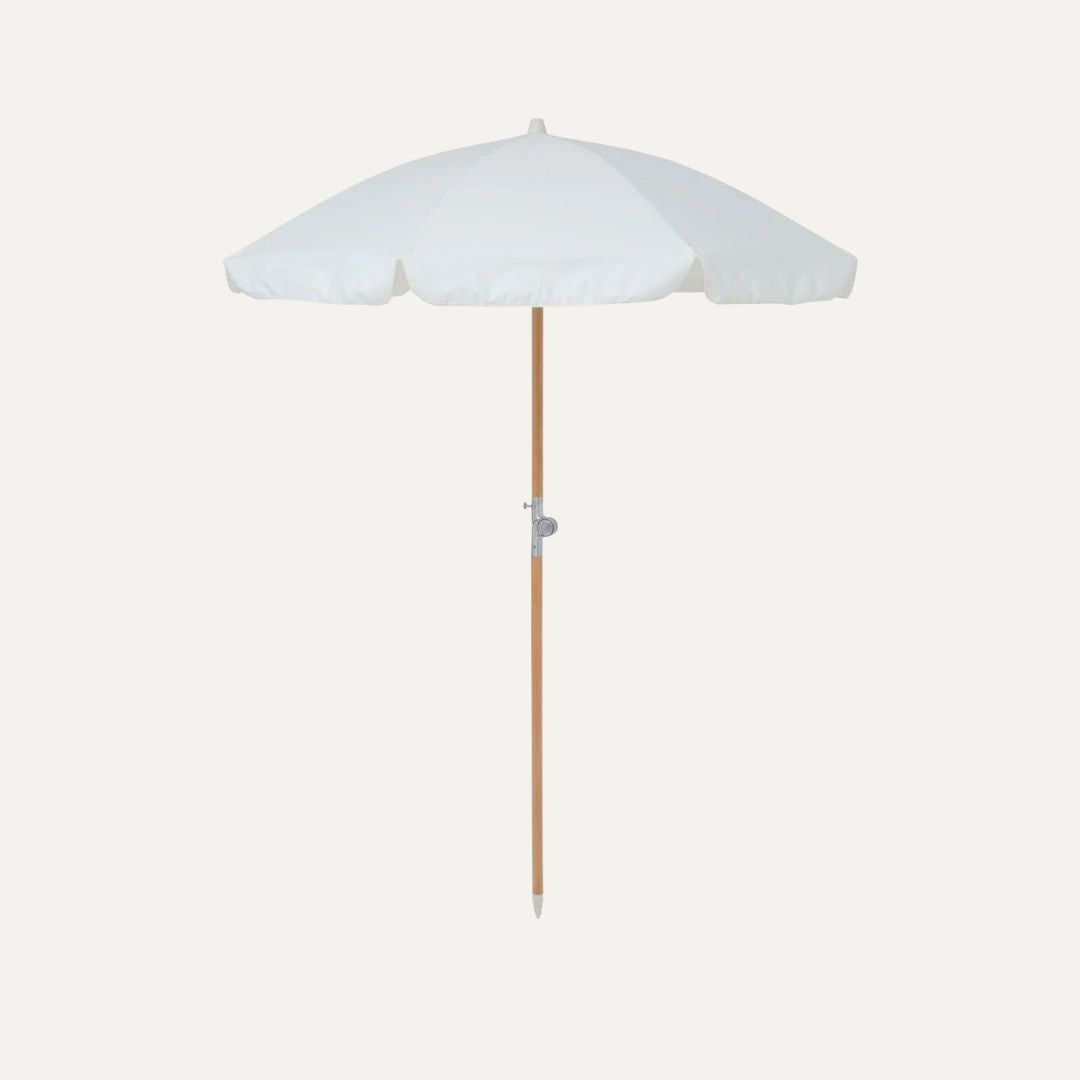 Luxe Beach Umbrella Cream