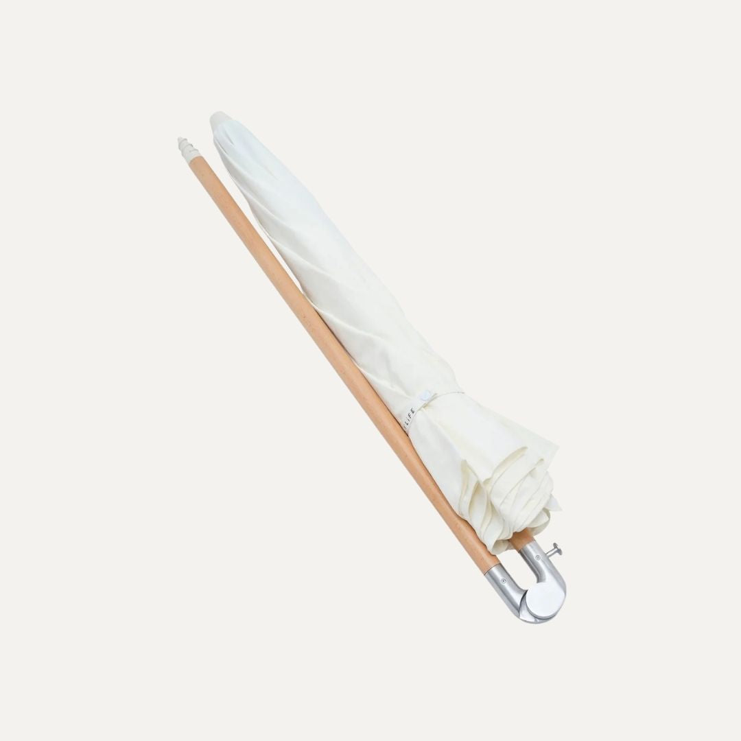 Luxe Beach Umbrella Cream