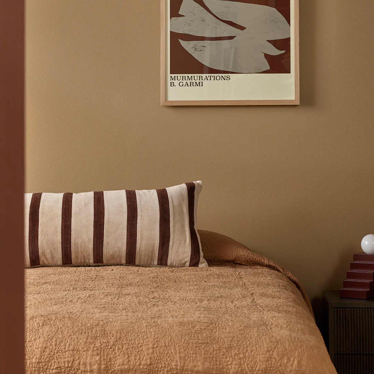 Huxley Natural/Chocolate Cushion