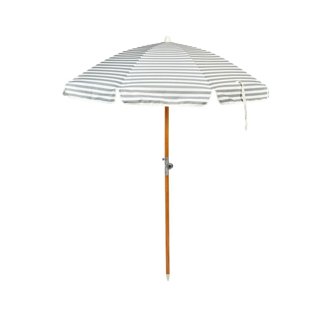 SUNNYLiFE Luxe Beach Umbrella - Seagrass Stripe
