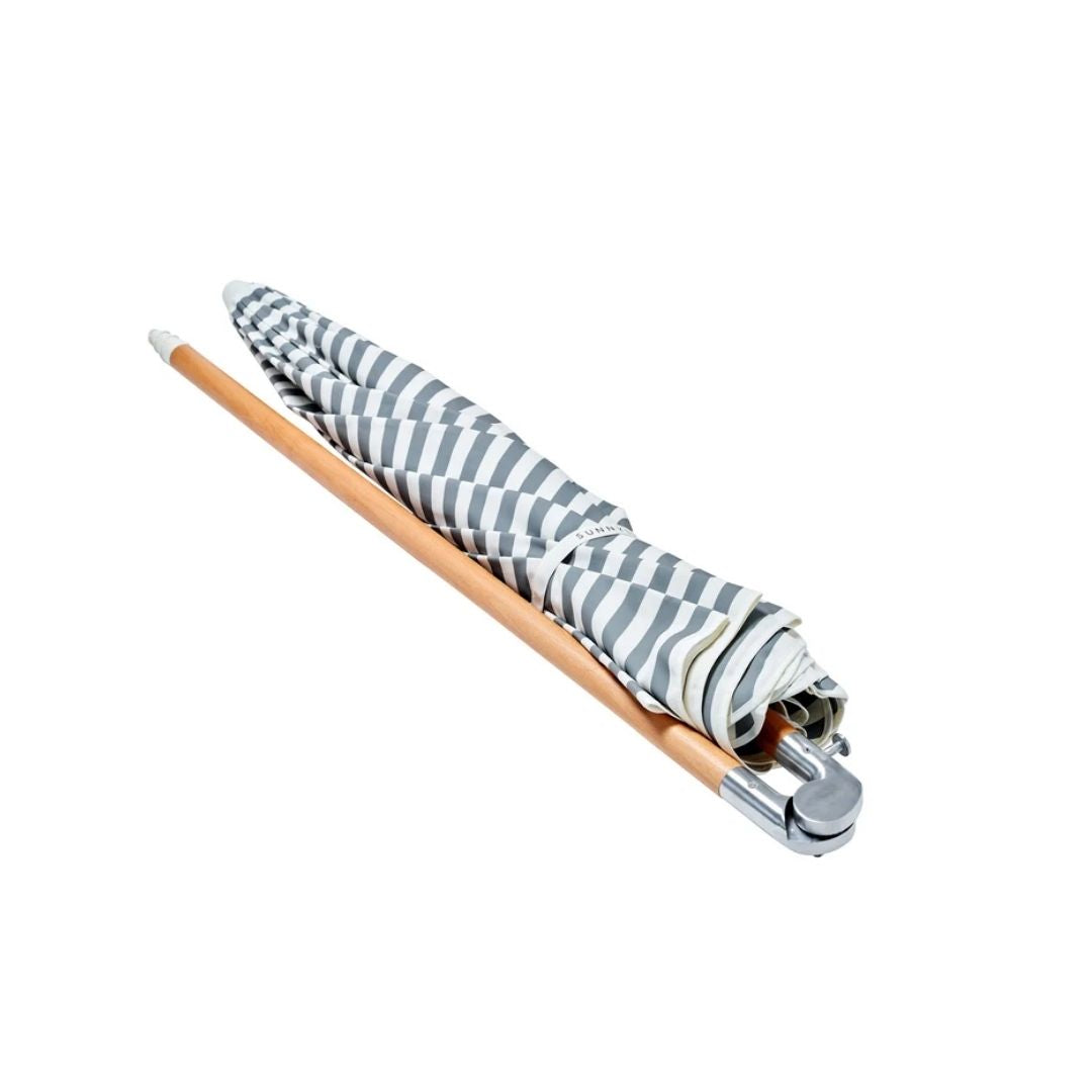 SUNNYLiFE Luxe Beach Umbrella - Seagrass Stripe