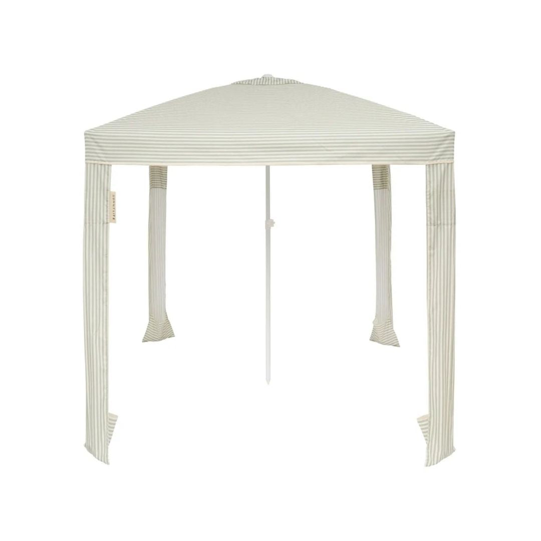 Beach Cabana - Sea Sage Stripe