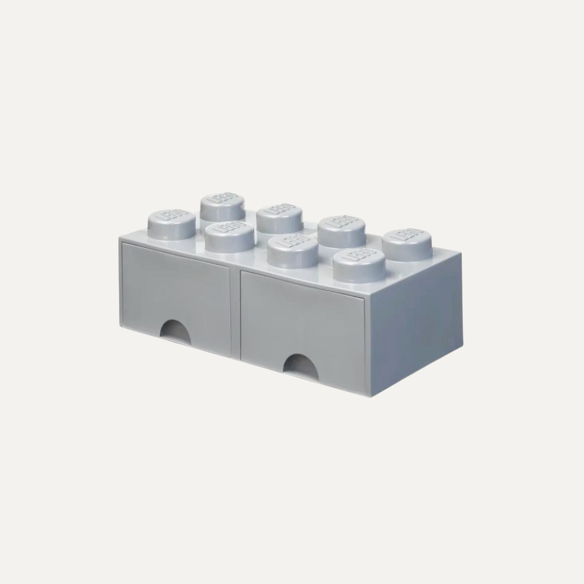 LEGO Brick - Light Grey 2 Drawer