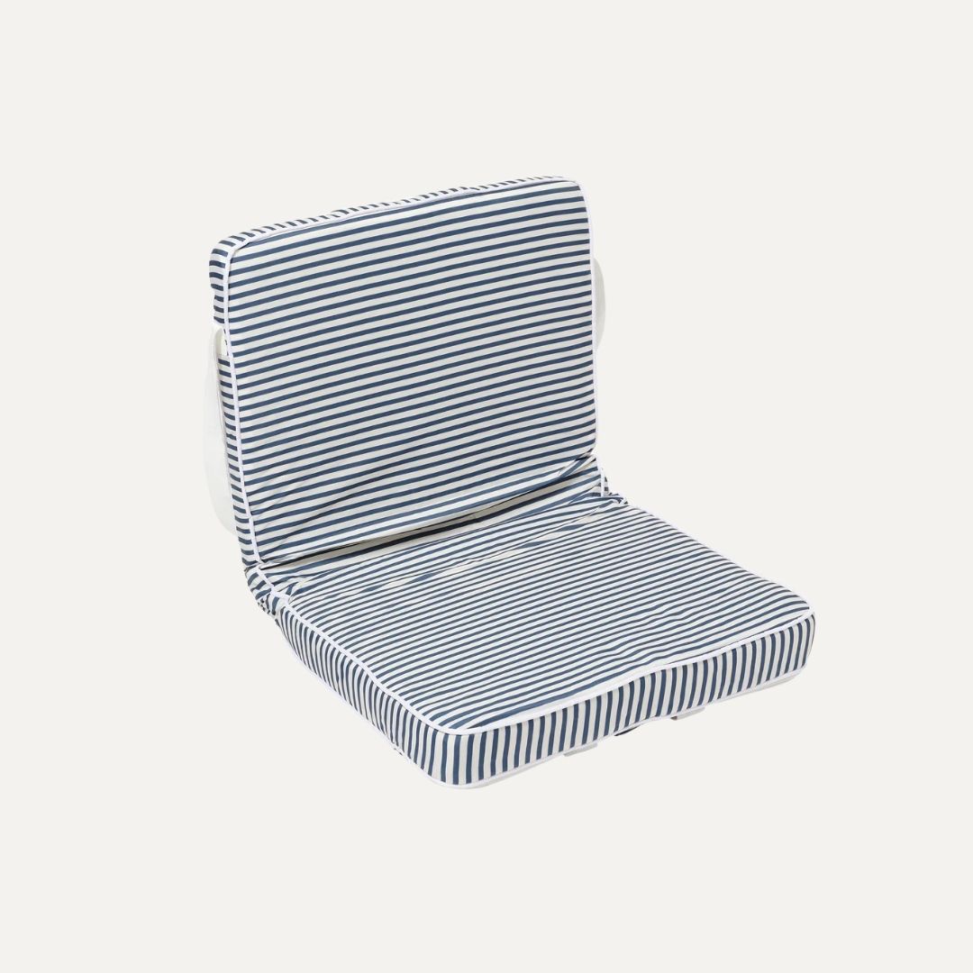 Take Anywhere Folding Chair - Resort Navy Stripe