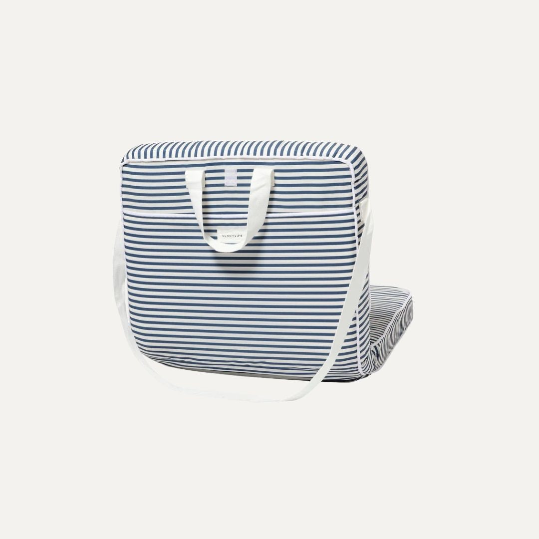 Take Anywhere Folding Chair - Resort Navy Stripe