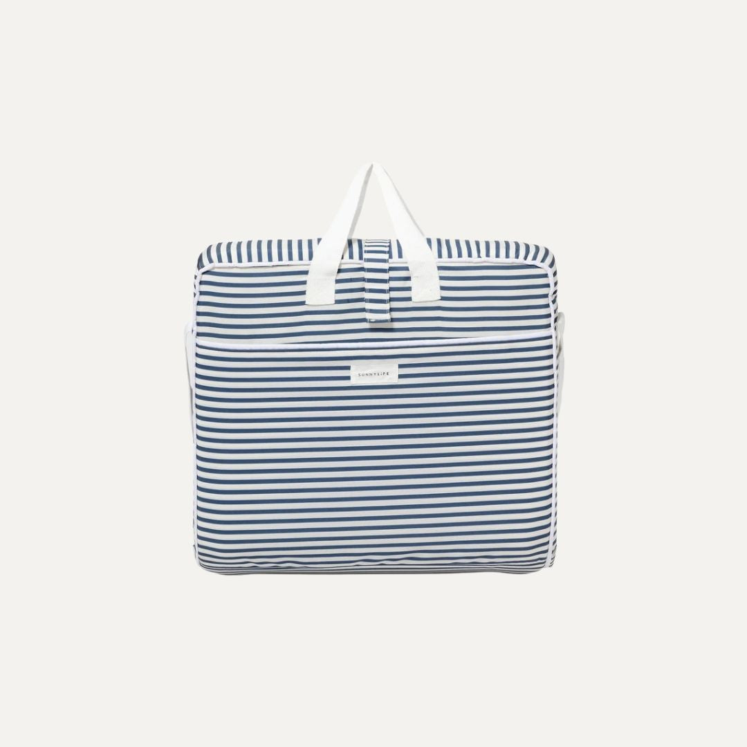 Take Anywhere Folding Chair - Resort Navy Stripe