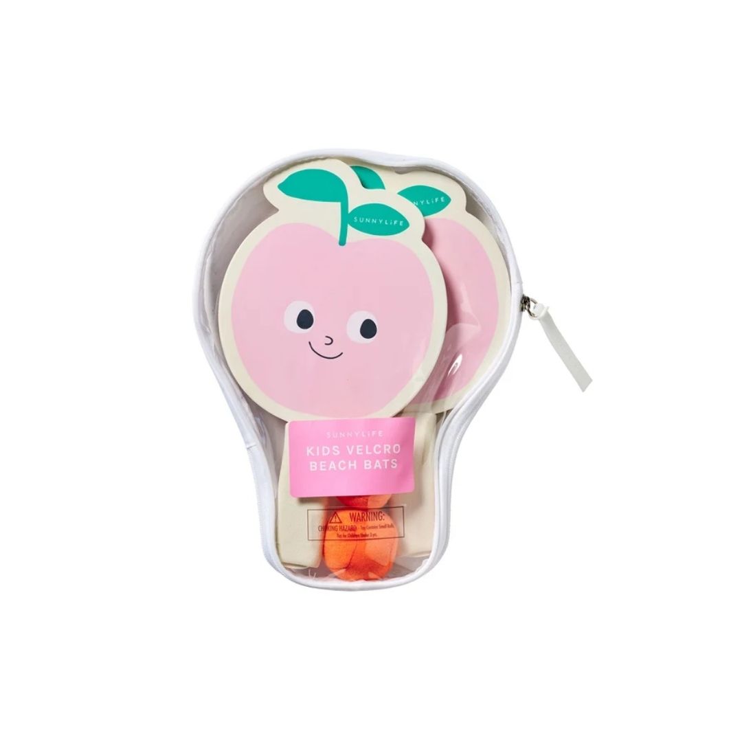 SUNNYLiFE Velcro Beach Bats - Poppy the Peach