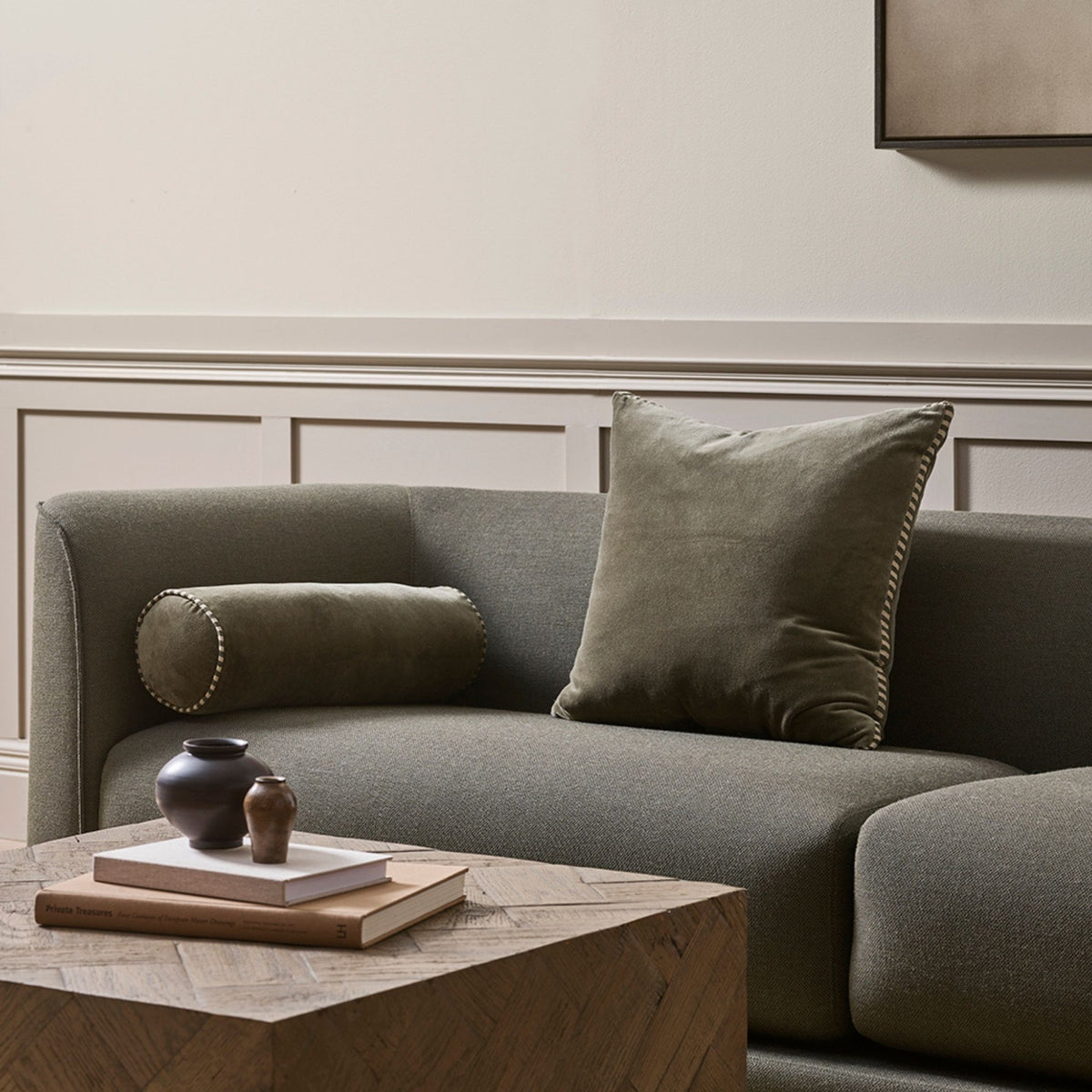 Elliot Thyme Bolster Cushion