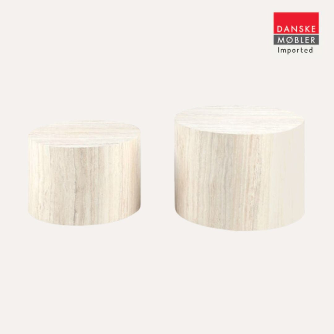 Dice Coffee Tables 2-pce Set - Round