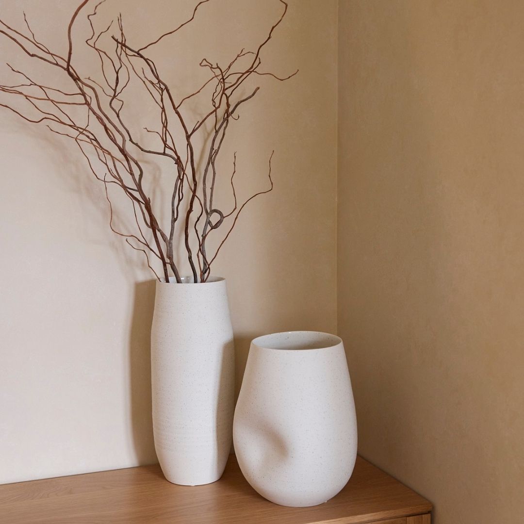 Ash Vase Large - Beige