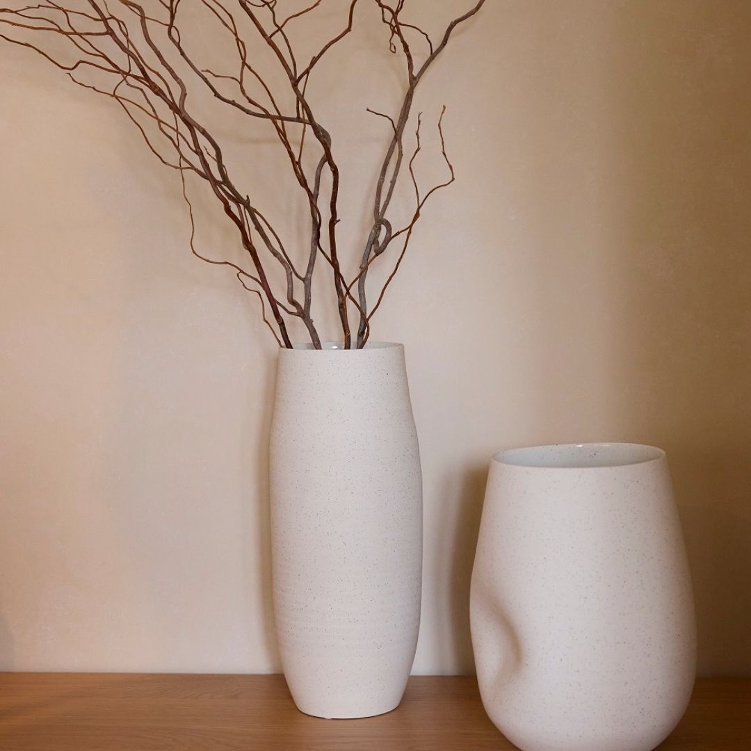 Ash Vase Large - Beige