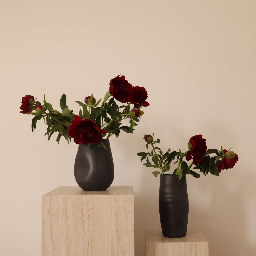 Ash Vase Medium - BlackMeluka Furniture by Danske Mobler