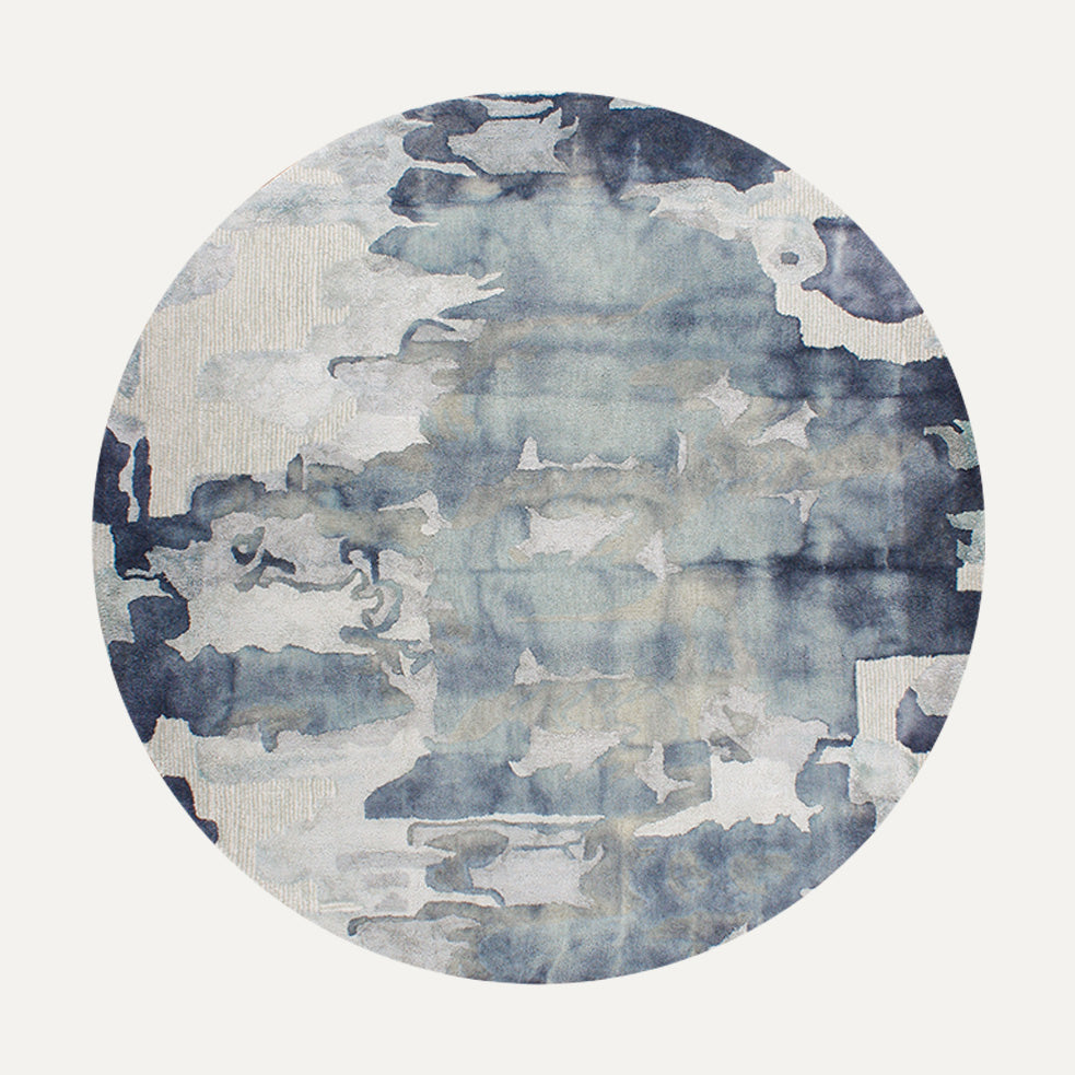 Cape Brett Rug - Round MarineMeluka Furniture by Danske Mobler