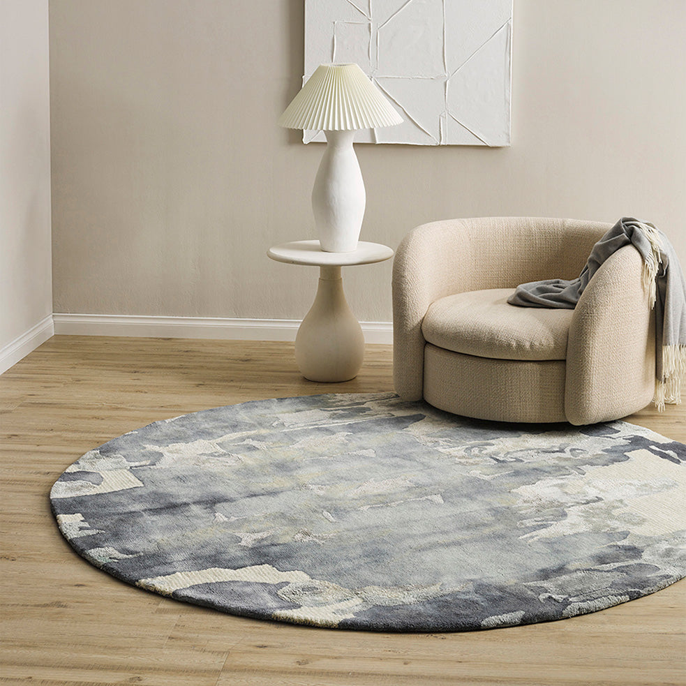 Cape Brett Rug - Round MarineMeluka Furniture by Danske Mobler