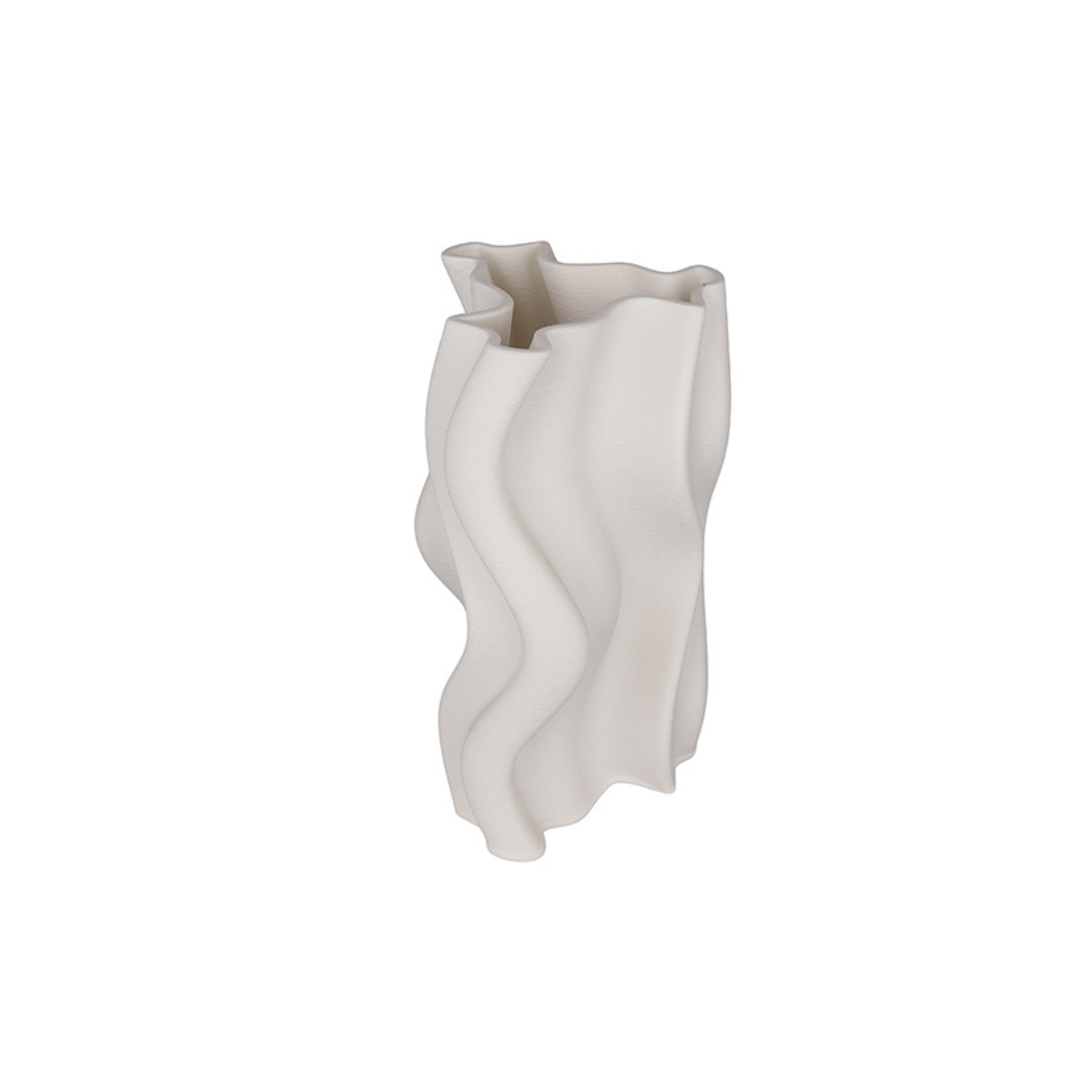 Arti White 3D Ceramic Vase - Small