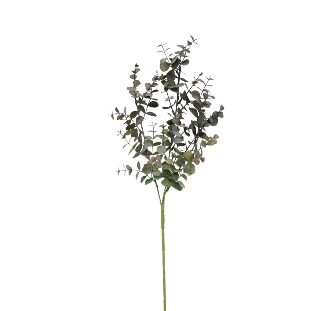 Silver Dollar Eucalyptus Spray Dusty Rose Grey - 65cm