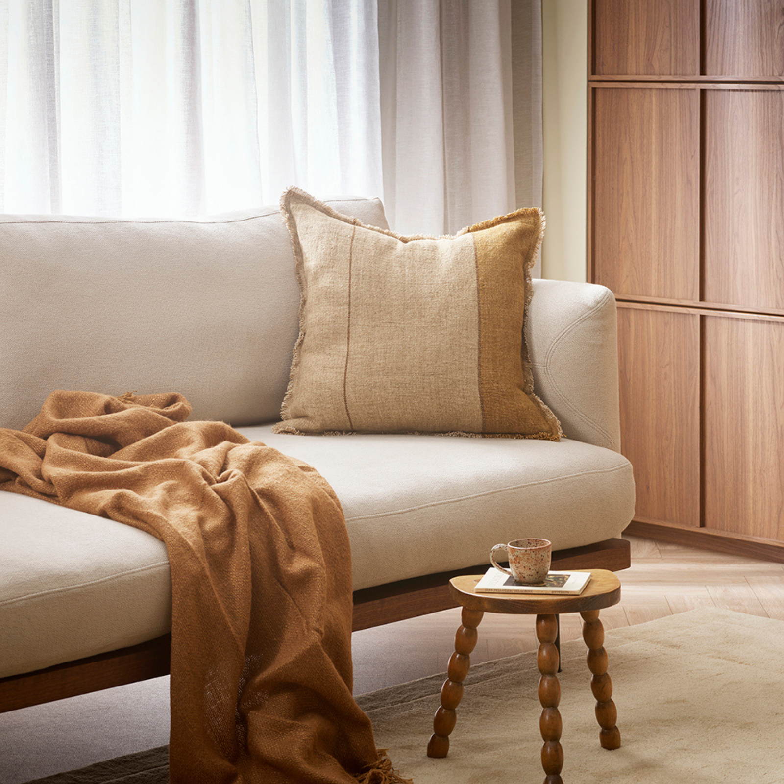 Frankton Caramel CushionMeluka Furniture by Danske Mobler