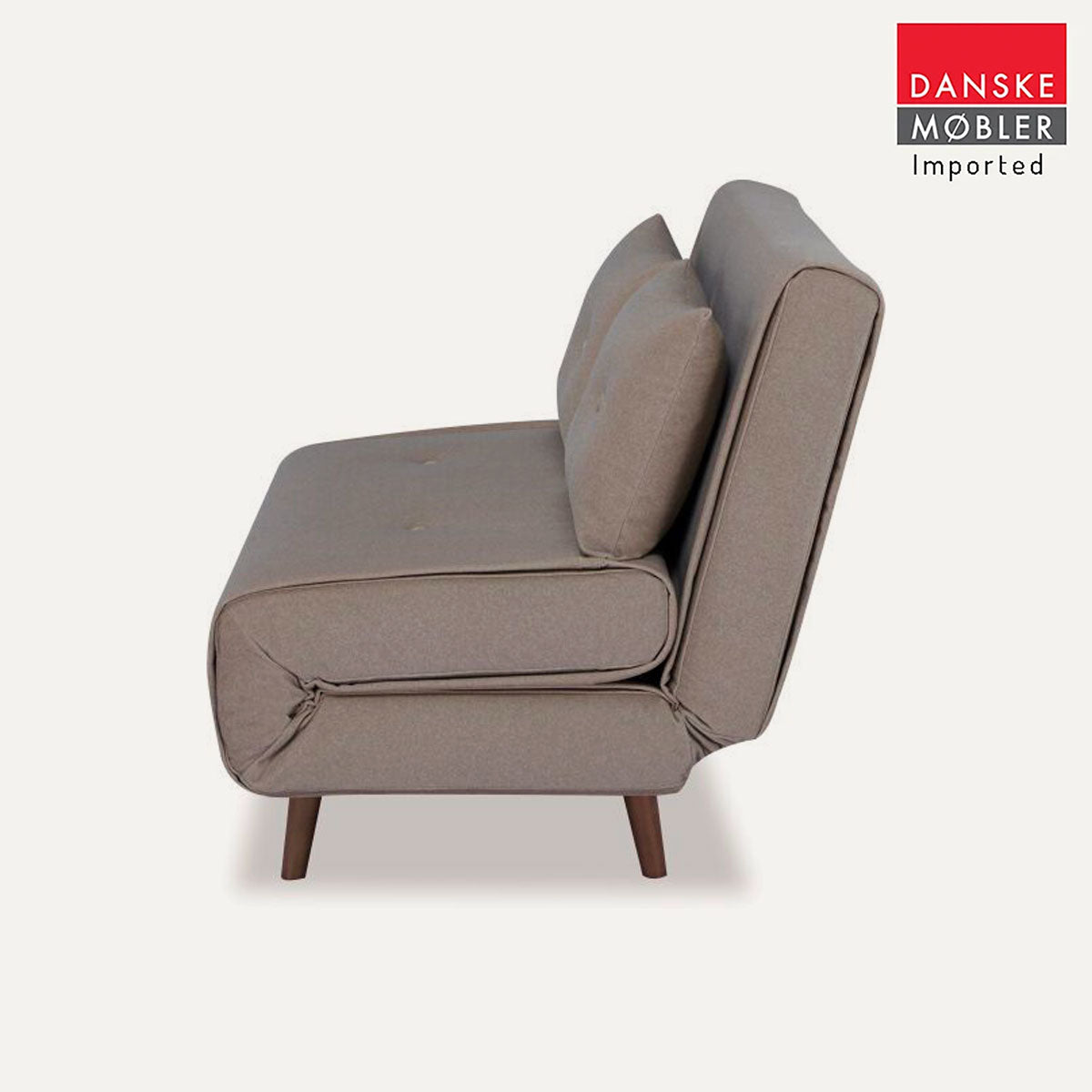 Haru 2-Seat Sofa Bed – Mohair Beige Fabric