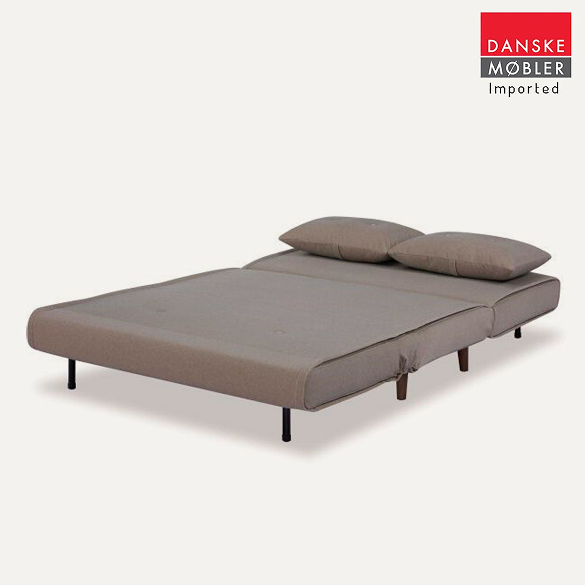 Haru 2-Seat Sofa Bed – Mohair Beige Fabric