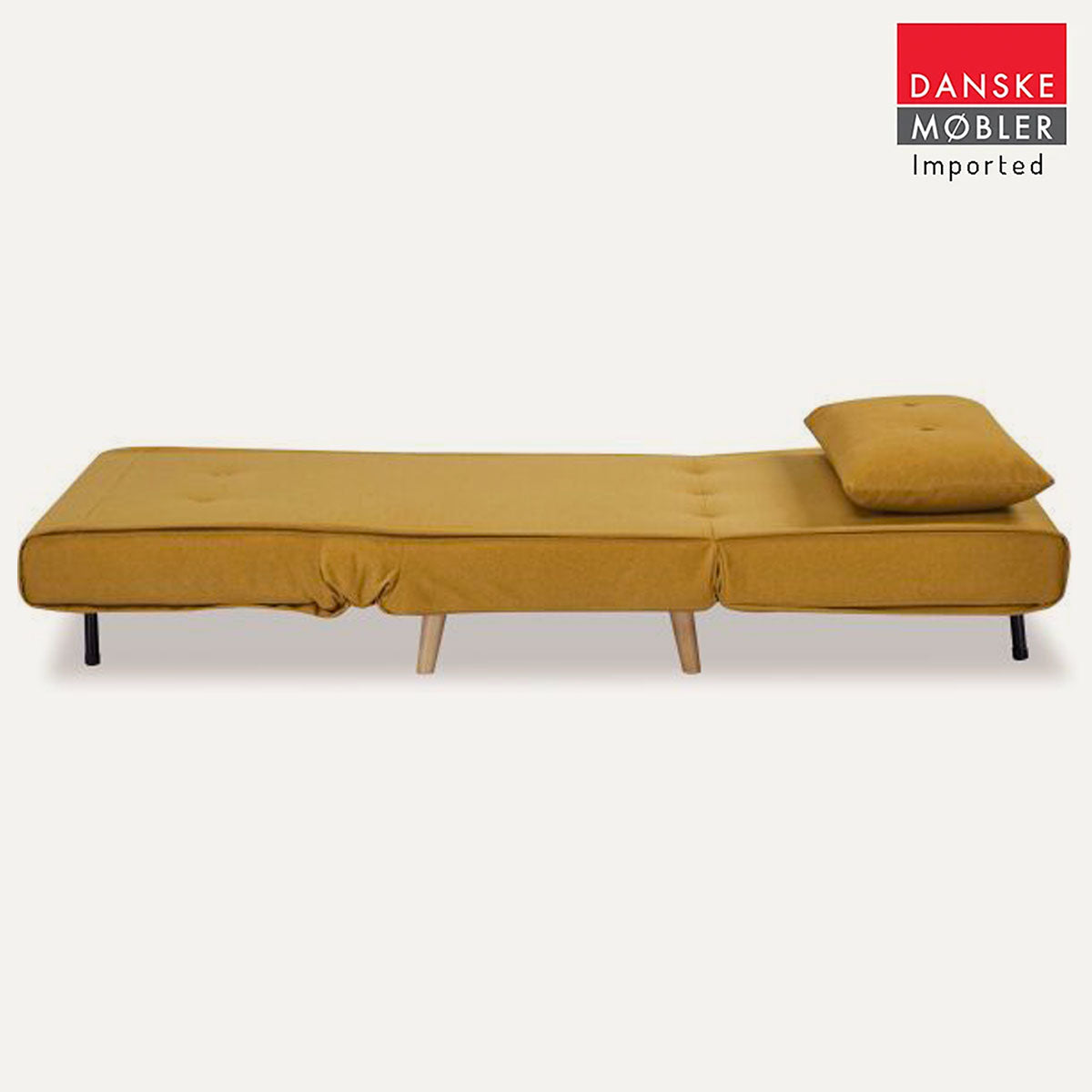 Haru 1-Seat Sofa Bed Chair – Mustard Fabric