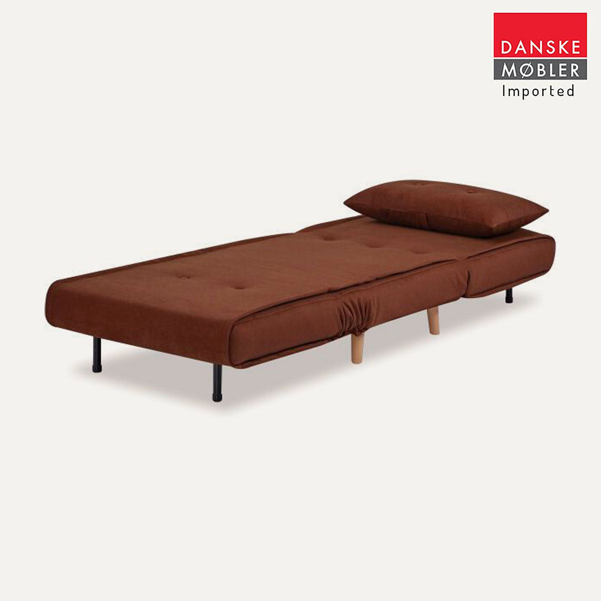 Haru 1-Seat Sofa Bed Chair – Orange Fabric