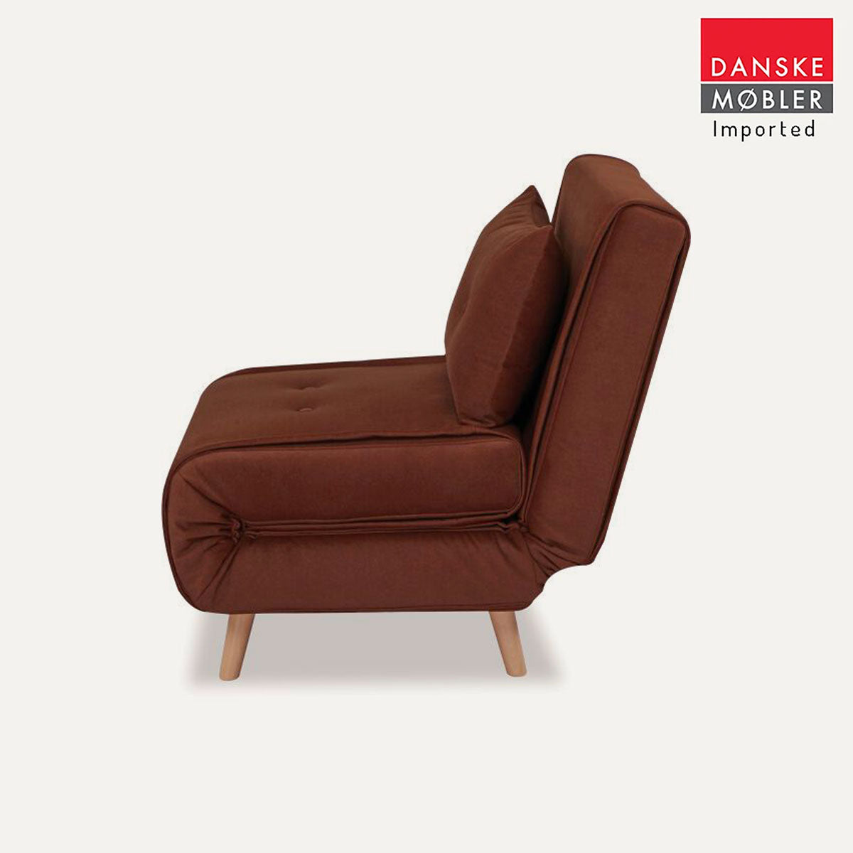 Haru 1-Seat Sofa Bed Chair – Orange Fabric
