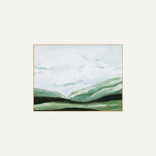 Hinterland Vista Green - Framed Canvas