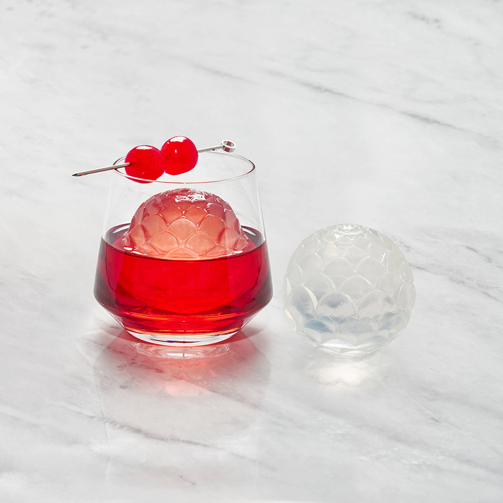 Cocktail Ice Tray Petal CharcoalMeluka Furniture by Danske Mobler