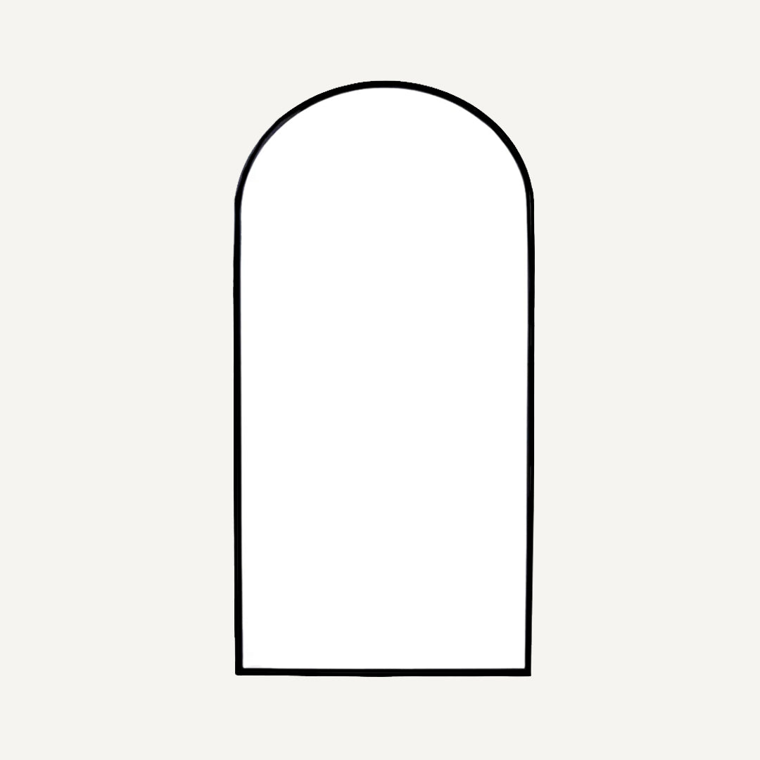 Kurve Mirror - BlackMeluka Furniture by Danske Mobler