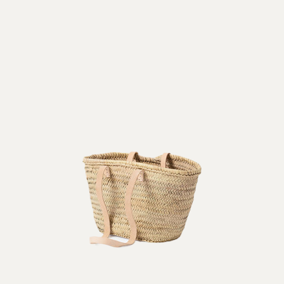 Moroccan Basket with Long Handles