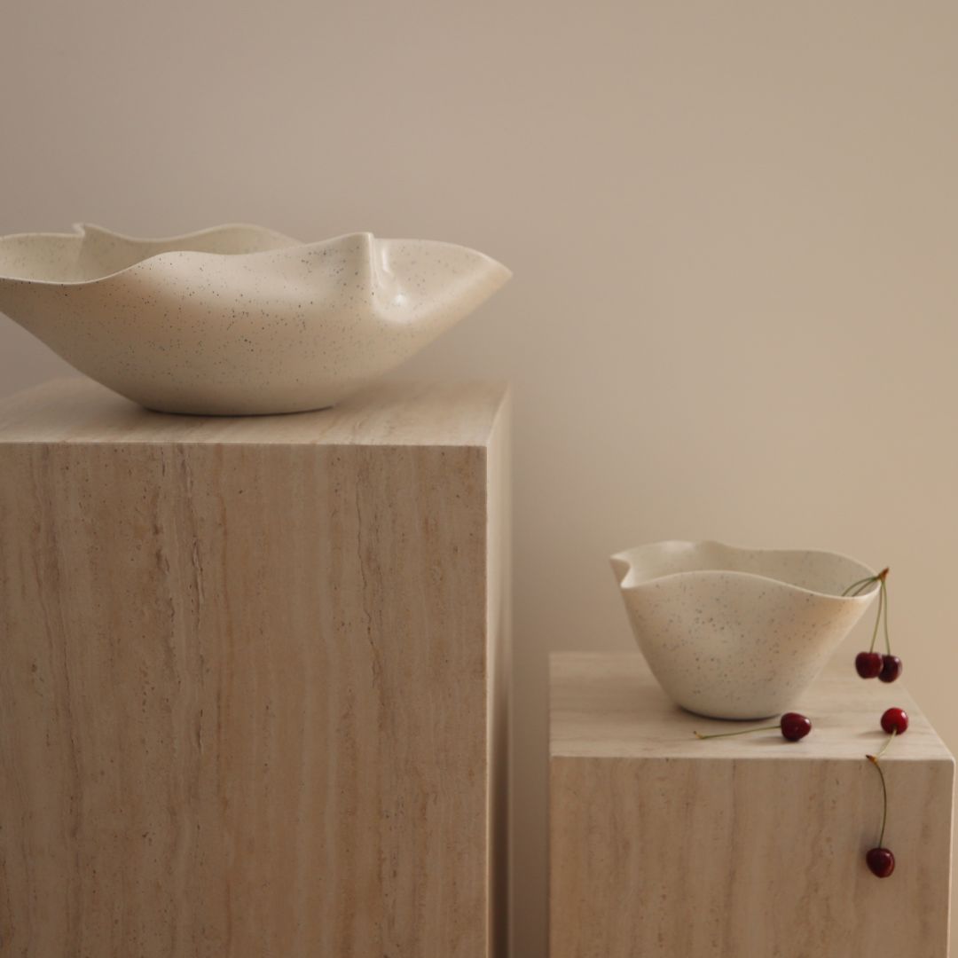 Ollie Bowl Large - BeigeMeluka Furniture by Danske Mobler