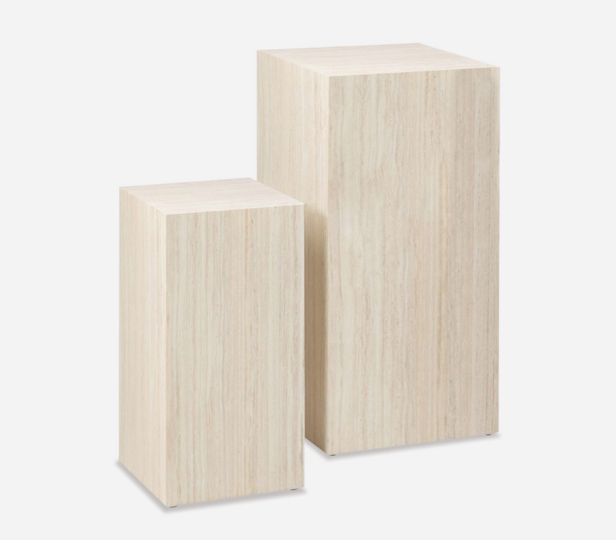 Dice Coffee Tables 2-pce Set - Pedestal