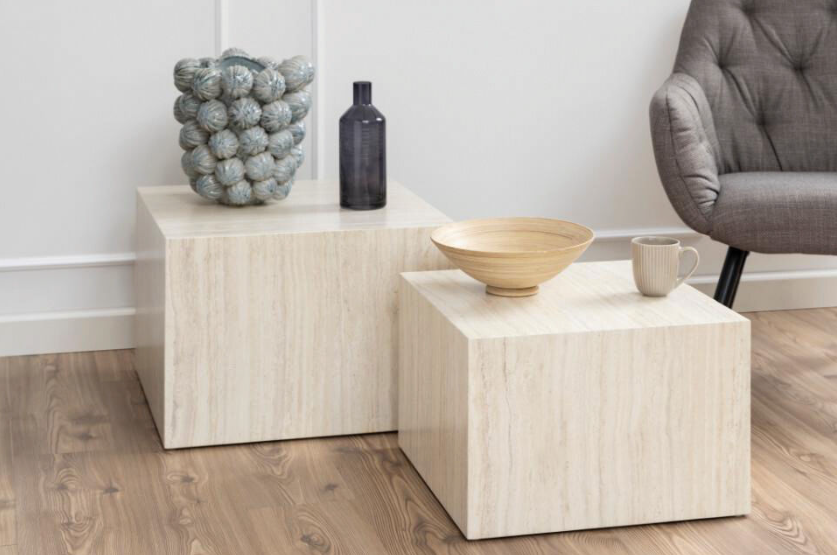 Dice Coffee Tables 2-pce Set - Square