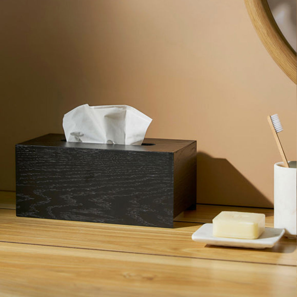 Oku Tissue Box Large - BlackMeluka Furniture by Danske Mobler