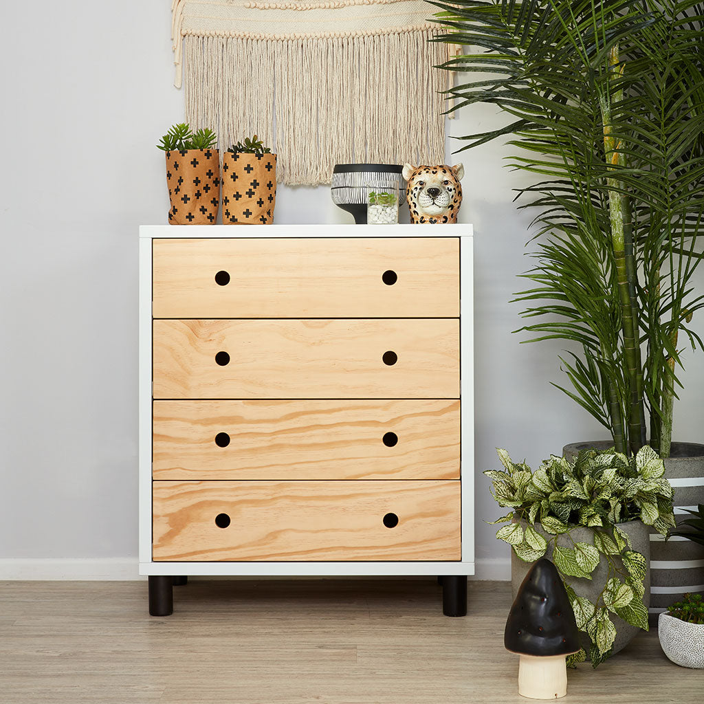 CHESTYboy 1 Bay 4 HighMeluka Furniture by Danske Mobler